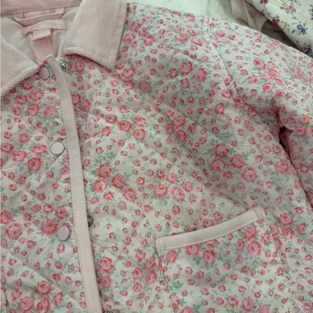 Girls' Pink Floral Quilted Jacket - loveshackfancy/target